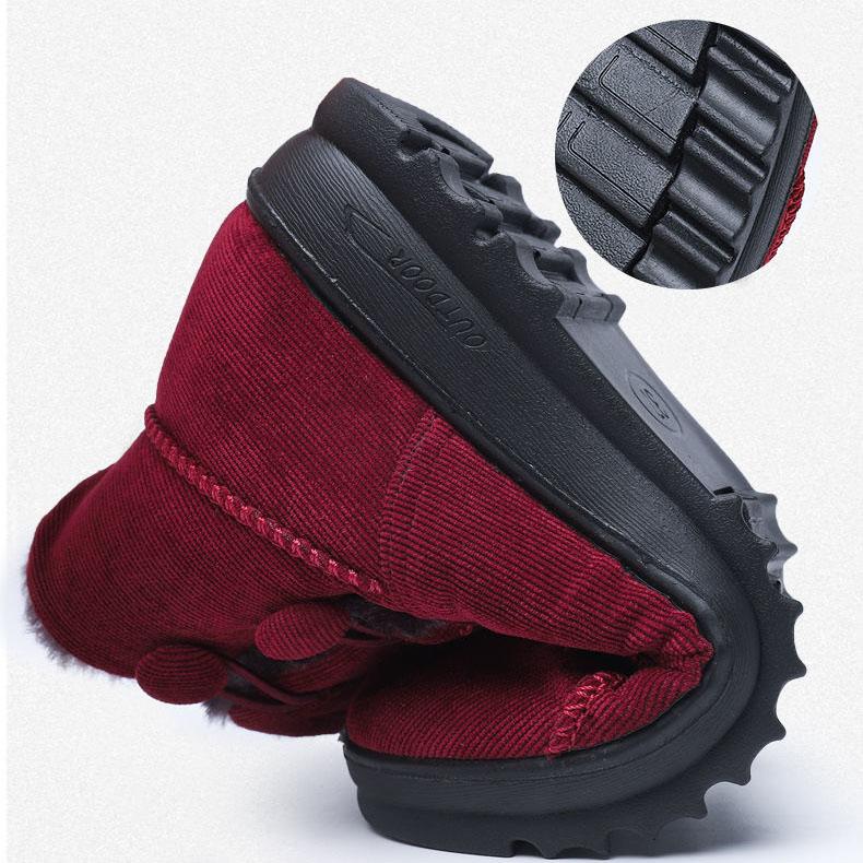 Women's Winter Cloth Shoes Plus Velvet Thick Warm Snow Boots Non-slip Wear-resistant Mother's Cotton Boots
