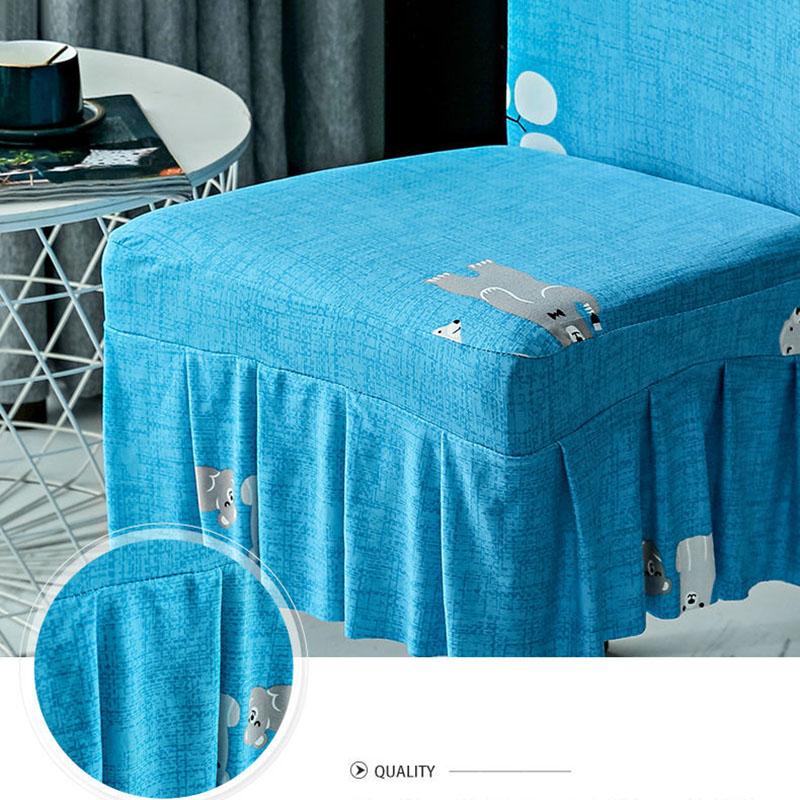 1pc Elastic Stretch Dining Chair Cover Spandex Wedding Chair Slipcovers Dust-proof Seat Protector for Party Banquet Home