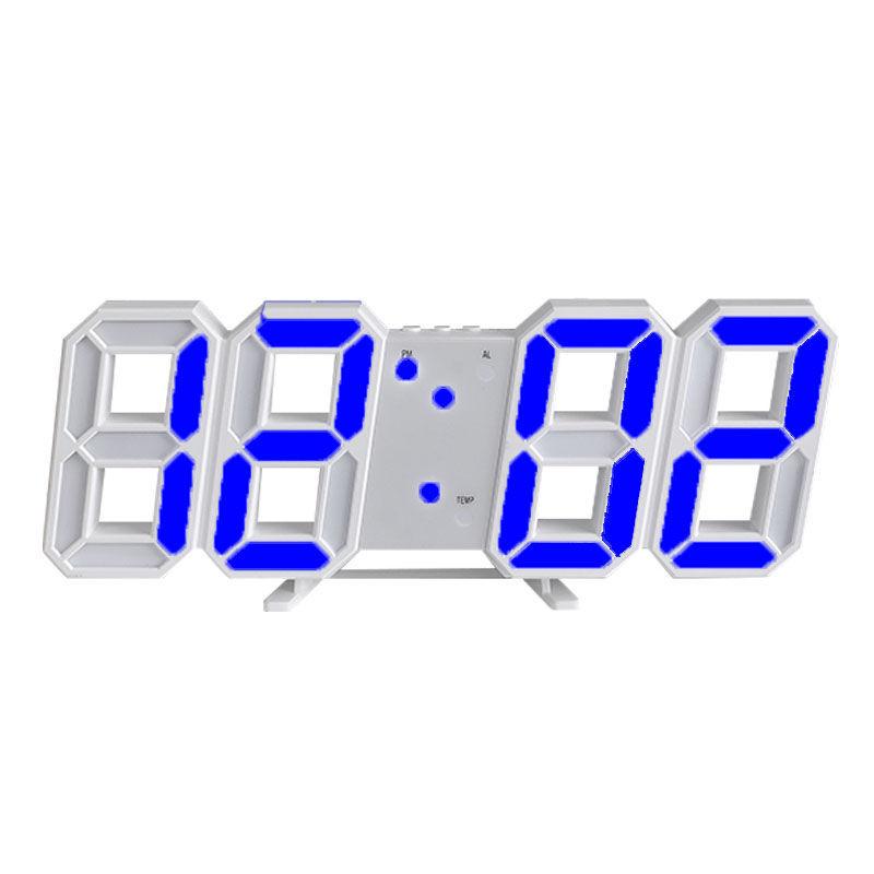 3D Voice-activated LED Digital Clock Three Modes Time Date Weather Home Desktop Creative Electronic Clock
