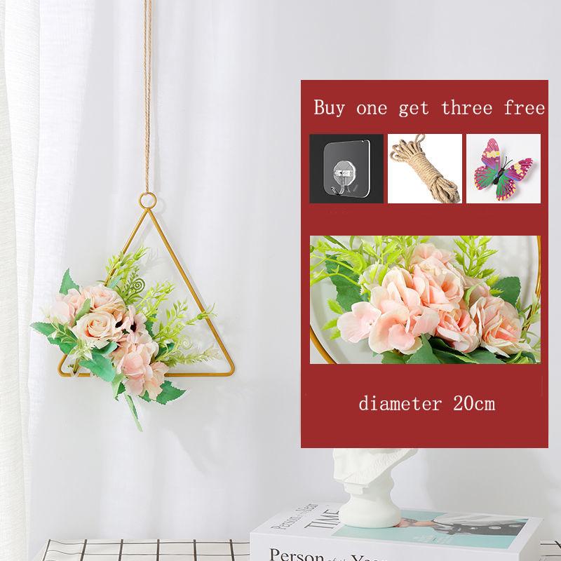 Wall Decoration Creative Dining Room Nordic Dormitory Bedroom Room Layout Hanging Decoration Living Room Wall Wall Wrought Iron Pendant