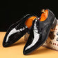 Men's Formal Leather Shoes Business Casual Shoes Pointed Toe Oversize Men's Shoes