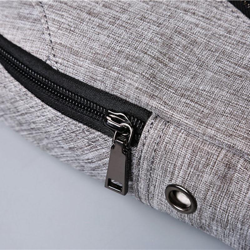 Chest Bag Men Gray Large Capacity Waterproof Oxford Cloth Shoulder Bag Outdoor Sports Bag Backpack