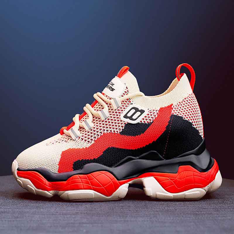 Size34-40 Women Mesh Sneakers Student Non-slip Basketball Shoes Breathable Running Shoes