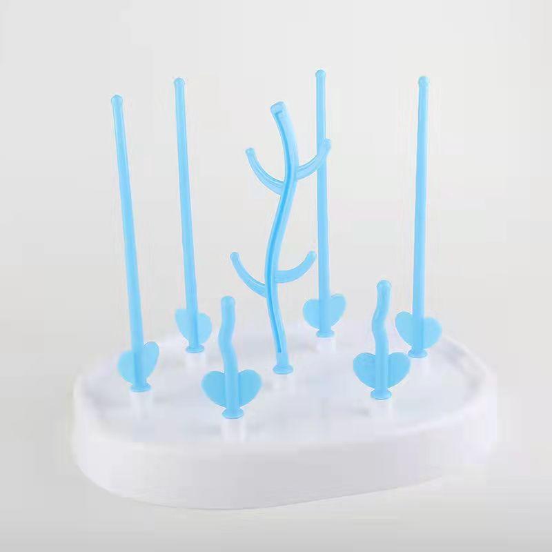Baby Bottle Dryer Rack Simple Tree Shape Cleaning Drying Rack Shelf Kitchen Feeding Holder Tool