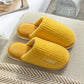 Autumn and Winter Pure Cotton Slippers Indoor Non-slip Soft-soled Shoes Warm Simple Plush Cotton Shoes