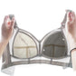 Women's Sexy Lace Large Size Underwear for Big Breasts Comfortable Adjustable Ultrathin Bra Female Full Cup Underwear Gather No Steel Ring Brassiere