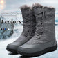 Ski Boots Women Winter Outdoor In The Tube Waterproof Non-slip Travel Snow Boots Plus Velvet Warm Plus Size Boots