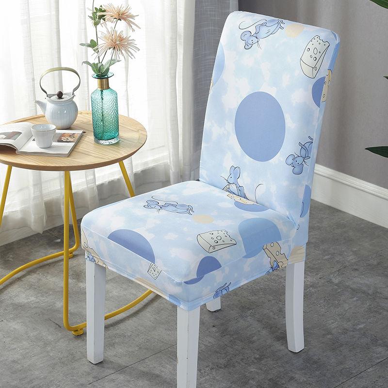 Spandex Chair Cover Stretch Home Dining Elastic Floral Print Chair Covers Multifunctional Spandex Elastic Cloth Universal Size
