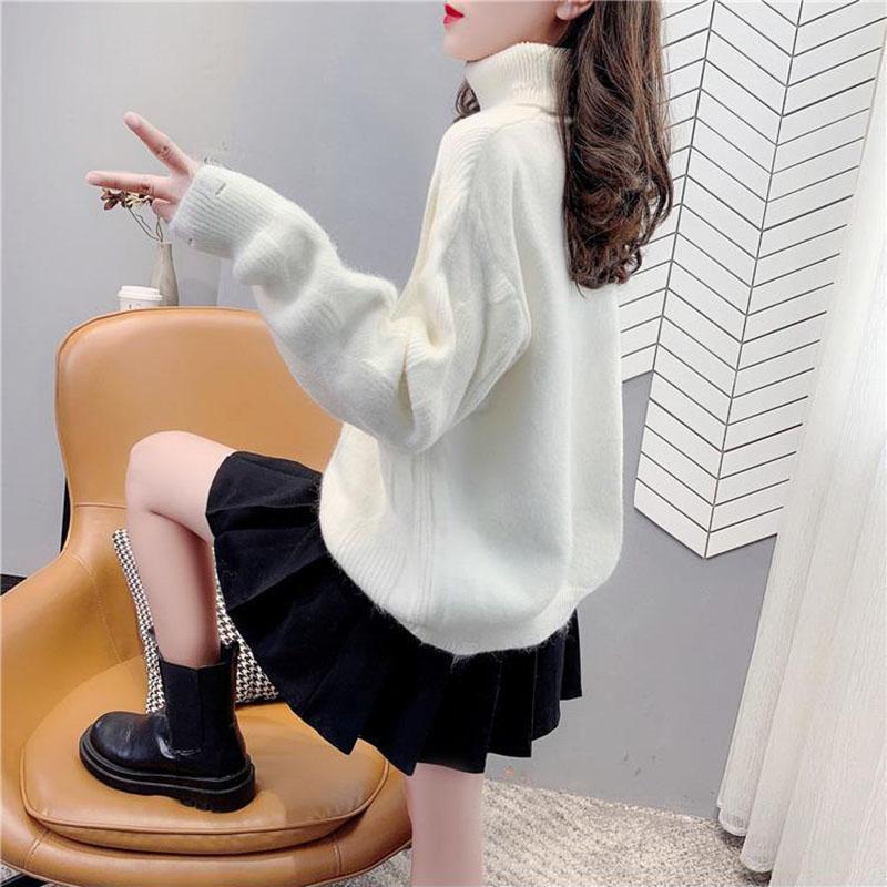 Turtleneck Sweater Autumn and Winter Casual Women's Wild Loose Bottoming Shirt Pullover Knit Top
