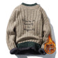 Autumn and Winter Sweater Half Turtleneck Knit Bottoming Shirt for Men Plus Velvet Padded Pullover
