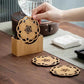 6pcs Bamboo Tea Cup Cushion Insulation Pad Pot Cup Holder Spare Parts Tea Set