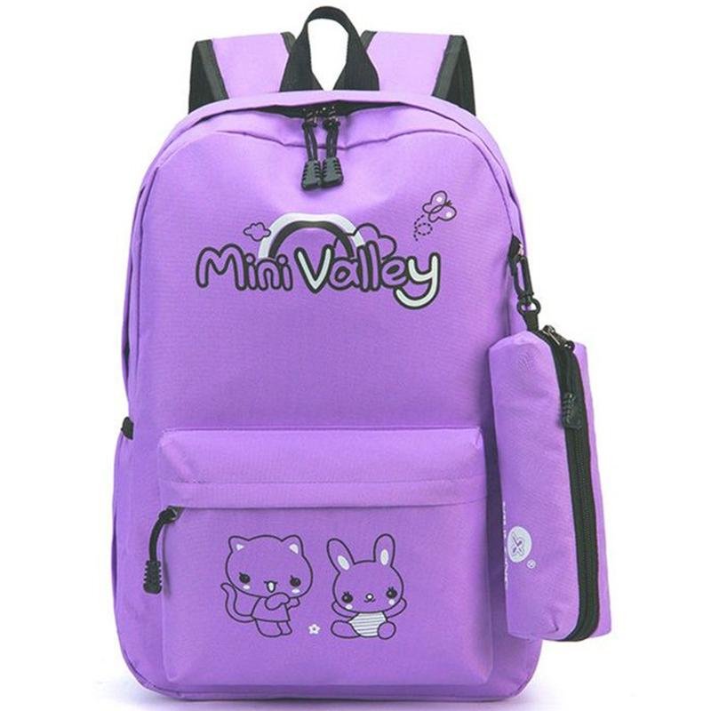 School Bag Female Elementary School Junior High School Student Campus Girl Backpack Cute All-match Large-capacity Backpack