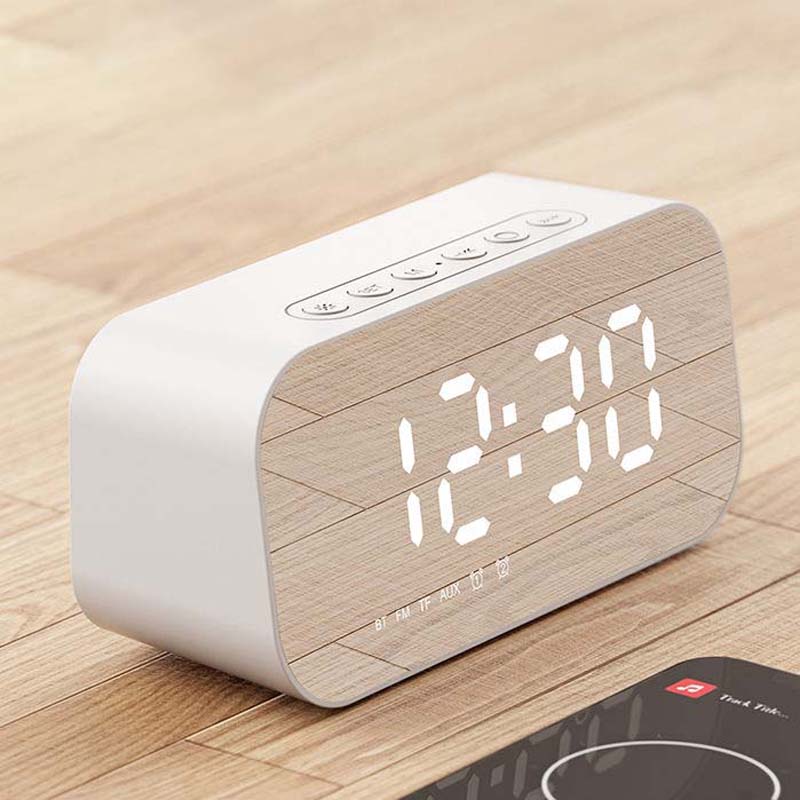 Wireless Bluetooth Speaker Alarm Clock Outdoor Mini Car Small Audio Home Portable Large Volume Subwoofer
