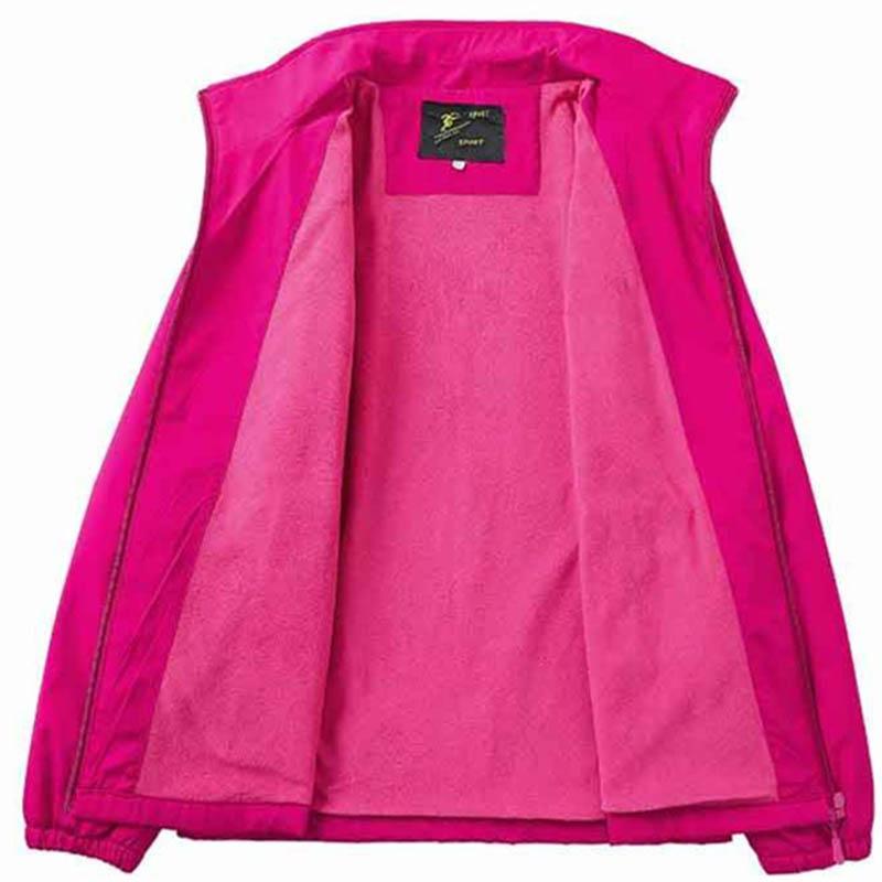 Autumn and Winter Short Jacket Women's Winter Plus Velvet Padded Jacket Outdoor Windbreaker Sports Top