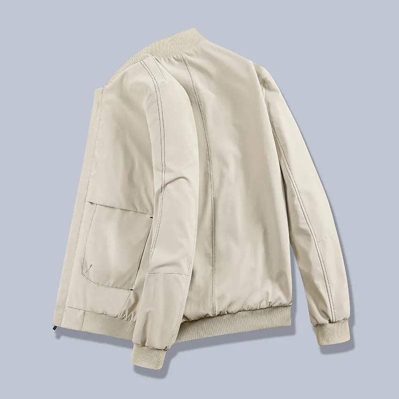 2021 Spring and Autumn New Men's Jacket Jacket Casual Round Collar Coat