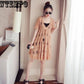 Summer Slim Dress Large Size Women's Fat Woman Lace Hollow Out Sexy Women Lace 2 Piece Beach Dress