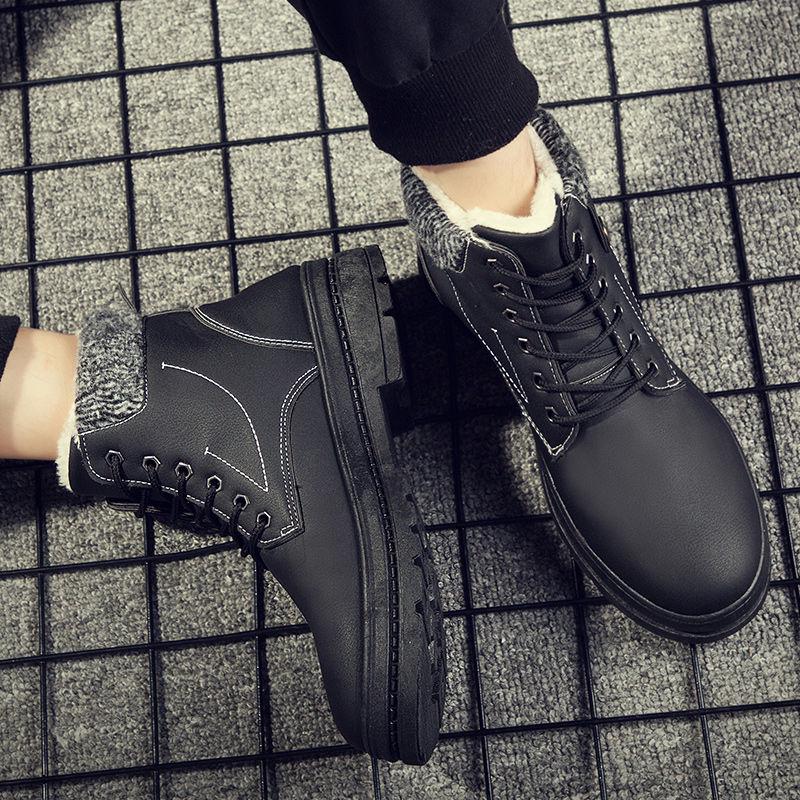 Large size boots shoes Outdoor Snow boots Non-slip Wear resistant Martin boots Men's Combat boots