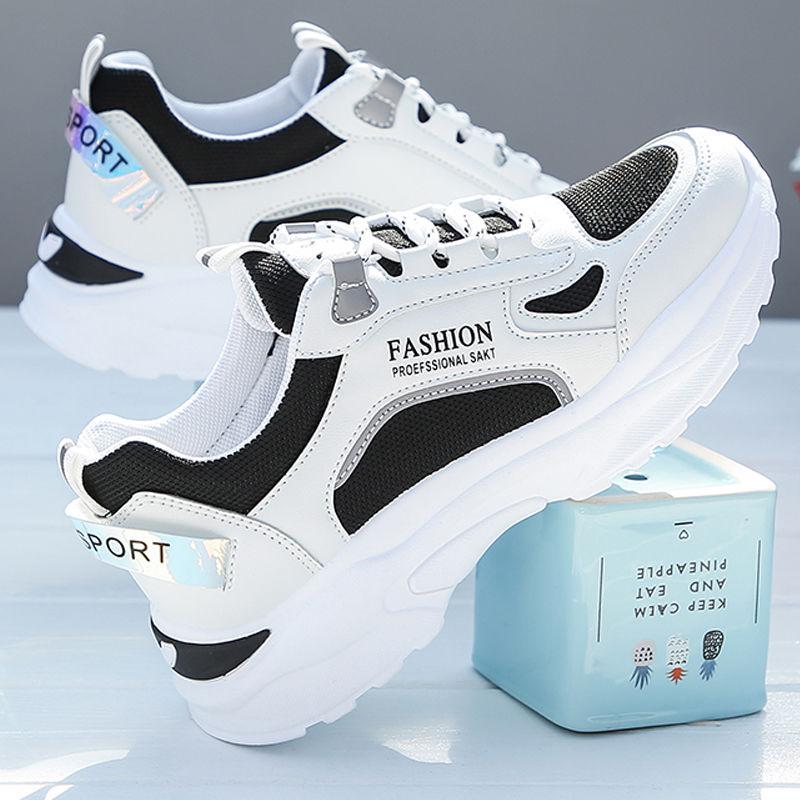 Shoes Women's Casual Sports Shoes Breathable Mesh Running Shoes Korean Style White Shoes Women's Shoes