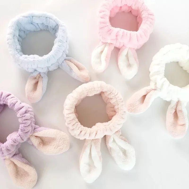 Cute Hairband Three-dimensional Rabbit Ears Face Wash Makeup Hairband Headband Headband