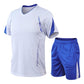 Summer Sportswear Men's Suit Fitness Clothes Outdoor Sportswear Short-sleeved Five-point Pants Quick-drying Basketball Suit Suit
