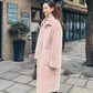 Mid-length Mink Fleece Coat Winter Korean Fashion Style Square Collar Thick Warmth Fur All-in-one Plush Coat Suitable for Women