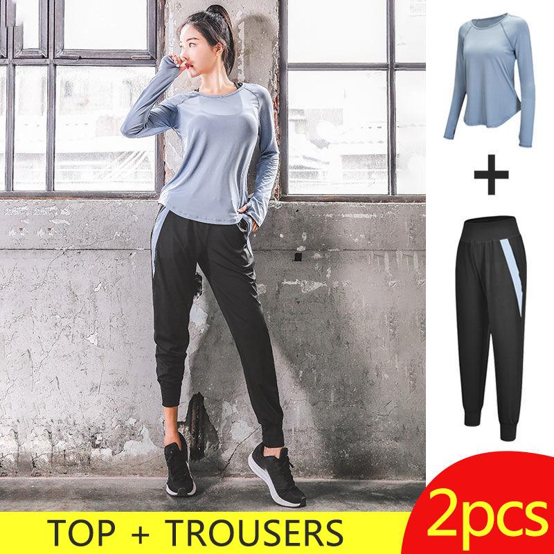 Female Yoga Clothing Suit Professional Running Sports Fitness Clothing High-end Quick-drying Gym Jogging Suit Casual Sets