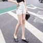 Korean Version of Denim Shorts Women Summer Plus Size Fat Girls Loose High Waist Wide Leg A- Pants Hip Pants