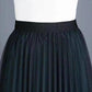 Double Side Wearable Lace Pleated Skirt Women's Large Size High Waist Mid-length Slim Mesh Skirt A-line Pleated Lace Long Skirt