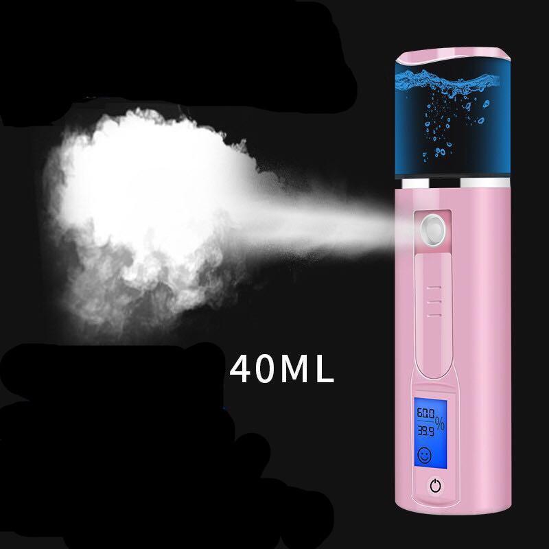 Beauty Steaming Face Portable Nano Spray Hand-held Water Meter Moisturizing Handheld