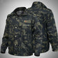 Camouflage Clothing Men's Overalls Jacket Spring and Autumn Loose Wear-resistant Auto Repair Site Labor Protection  Outdoor Military Training Clothing
