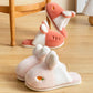 Autumn and Winter Pure Cotton Slippers Indoor Non-slip Soft-soled Shoes Warm Simple Plush Cotton Shoes