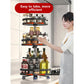 Multi-layer Spice Rack Kitchen Organizers Can Rotate Multi-function Corner Cabinet Countertop Bathroom Makeup Storage Shelf Closet Shelves Organizer