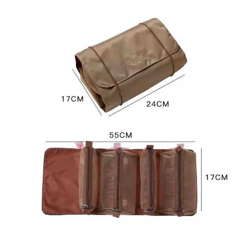 Portable Makeup Bag Large Storage Bag Folding Travel Toiletries Bag Sorting Storage Bag Makeup Bag Organizer