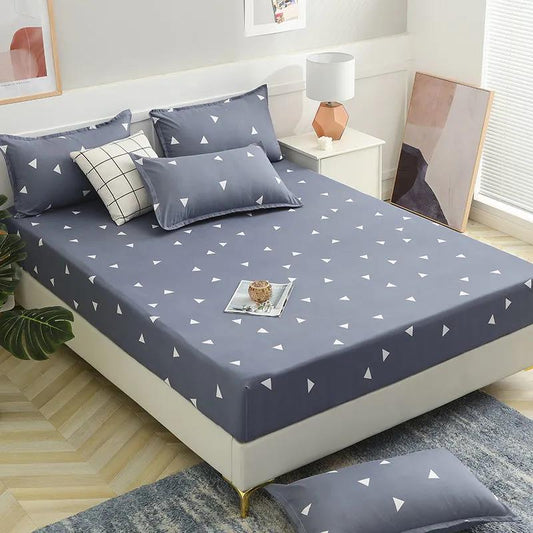 Non-fading Non-slip Mattress Protector Bed Cover All-inclusive Simmons Mattress Cover Cotton Cartoon Style