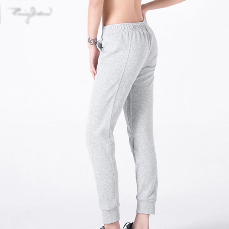 Casual Solid Color Sports Trousers Women's Running Pants Letters Loose Fitness Slimming Training Pencil Pants