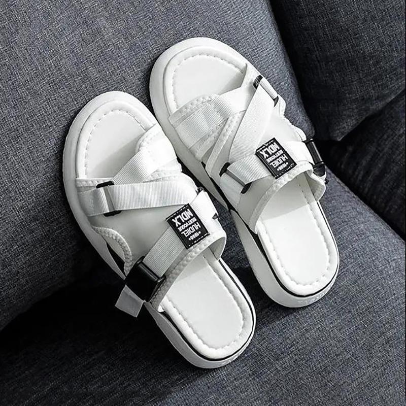 Non-slip Fashion Women's Sandals and Slippers Summer Wear Students Korean Wild Net Red Thick-soled Slippers
