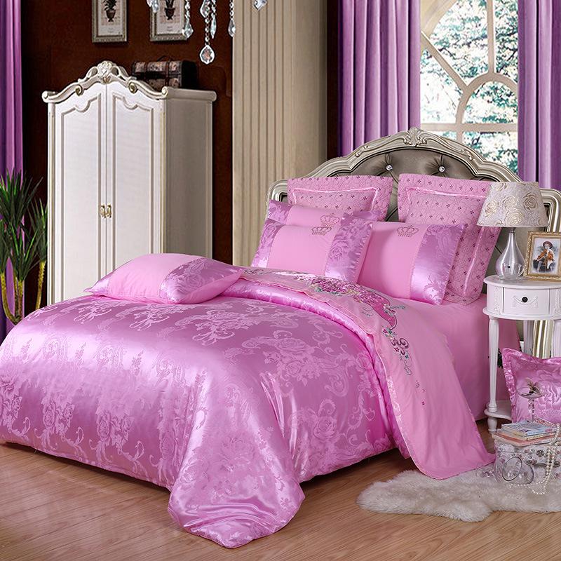 Luxury Jacquard Bedding Set Single Queen King Size Duvet Cover Set Bed Linen Quilt Cover