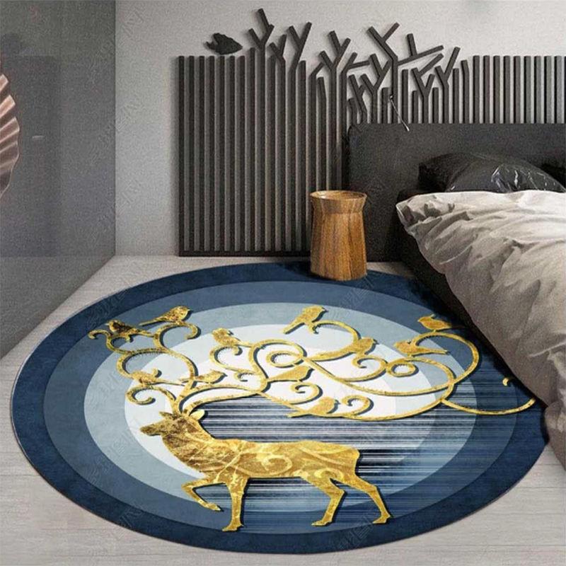 Round Rug Carpets for Living Room Home Decor Bedroom Kid Room Floor Mat Decoration Salon Thicker Rug