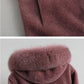100% Cashmere Overcoat Women's Long Fur Coat Hooded Plus Size Wool Trench Coat with Fox Fur Collar