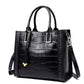 The First Layer of Cowhide Crocodile Pattern Women's Handbags Shoulder Bag Women Fashion Shopping Leather Handbags Large Bags