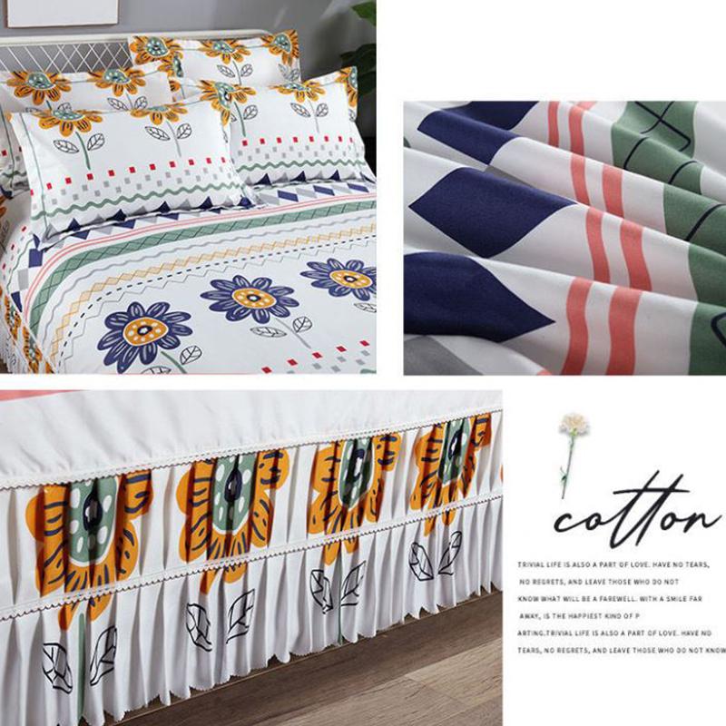 Thickened Mattress Cover One-piece Bed Skirt Korean Lace Anti-skid Bedspread Mattress Dustproof Protective Cover