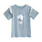 Short Sleeve T-shirt Women Summer Printing Large Size Loose All-match Lace Top