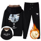 2pcs/set Autumn Winter Men's Sets Sportswear Thicken Fleece Lining Tracksuits 2 Piece Sets Men's Clothes Hoodies+Pants Sets Males Weatsuit Outfits