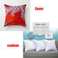 2pcs/set Nordic Flowers Double-sided Printing Sofa Cushion Cover+cushion Sofa Living Room Cushion Head Cushion Car Waist Pillow