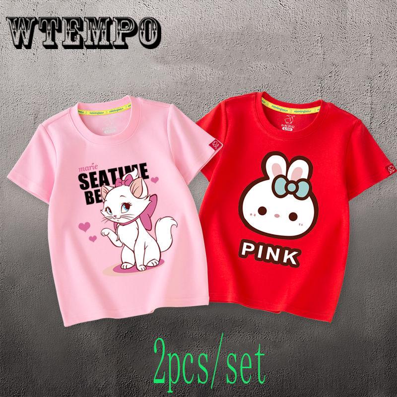 Brand Girl 2 Pcs Set Tops Toddler Kids Baby Girls Cartoon