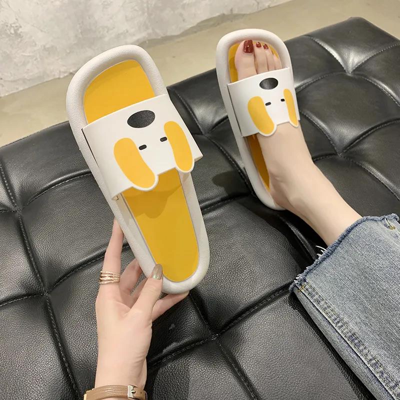 Women Summer Slippers Tasteless Antiskid Indoor Soft Bottom Slippers Non Slip Cartoon Outdoor Casual Slippers