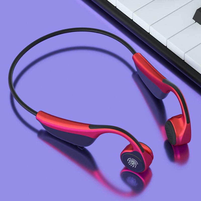 Bluetooth 5.0 Earphone Bone Conduction Binaural Hifi Stereo HD Call Headset with 2200 MAh Power Bank