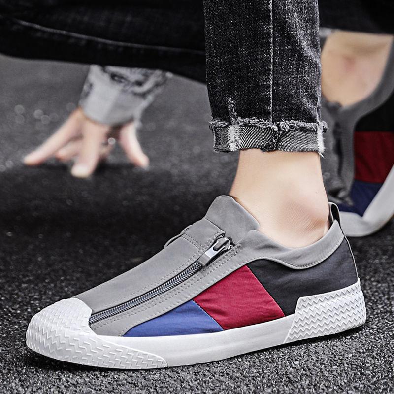 Men's Slip-on Lazy Sneakers Trendy All-match Old Beijing Cloth Shoes Summer Casual Canvas Shoes