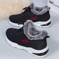 Women's Winter Breathable Flat Cotton Shoes Female Plus Size Plush Thickened Soft Sole Anti Slip Cotton Shoes