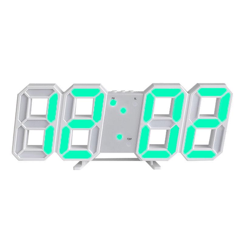 3D Voice-activated LED Digital Clock Three Modes Time Date Weather Home Desktop Creative Electronic Clock